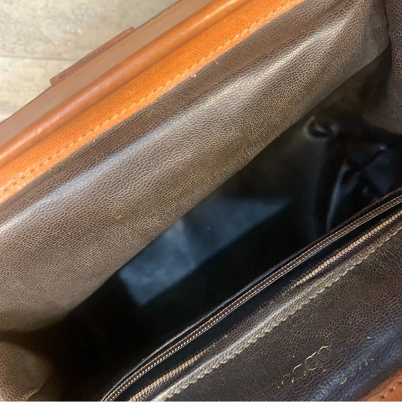 VTG Italy Unbranded Leather Doctor Crossbody Bag - Picture 14 of 14